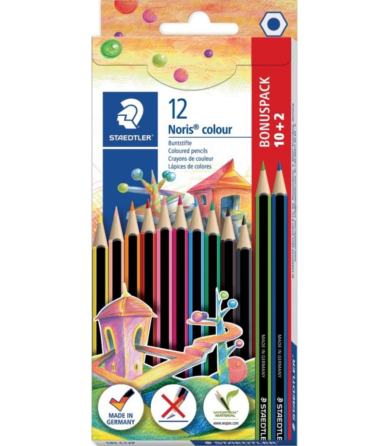 Crayons de couleur Staedtler - NORIS - 12 pièces