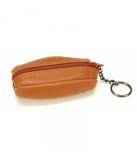 Porte monnaie grain de café Johany Cognac Arthur&Aston