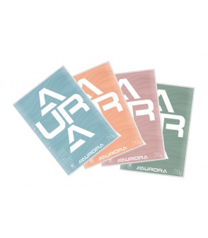 Bloc de cours, 70G, 100 feuilles - quadrillé 5/5 - A4 - Aurora