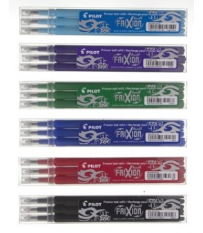 Set 3x recharges Frixion Ball bleu - 0.7