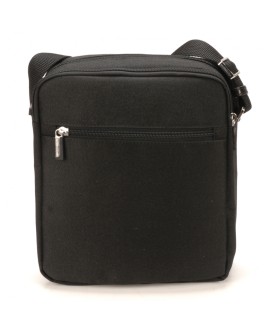 Sac travers - polyester noir garniture cuir - Arthur&Aston