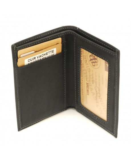 Porte cartes cuir noir - Ligne Johany - Arthur&Aston Porte cartes cuir noir - Ligne Johany - Arthur&Aston