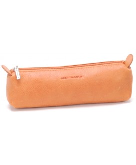 Trousse cuir huilé orange - Arthur&Aston