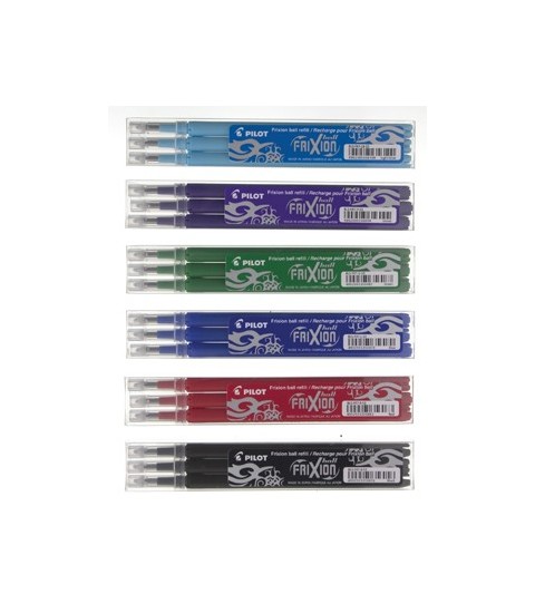 Set 3x recharge Frixion Ball noir