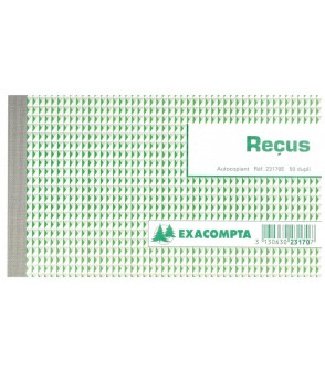 Carnet de reçus double Exacompta